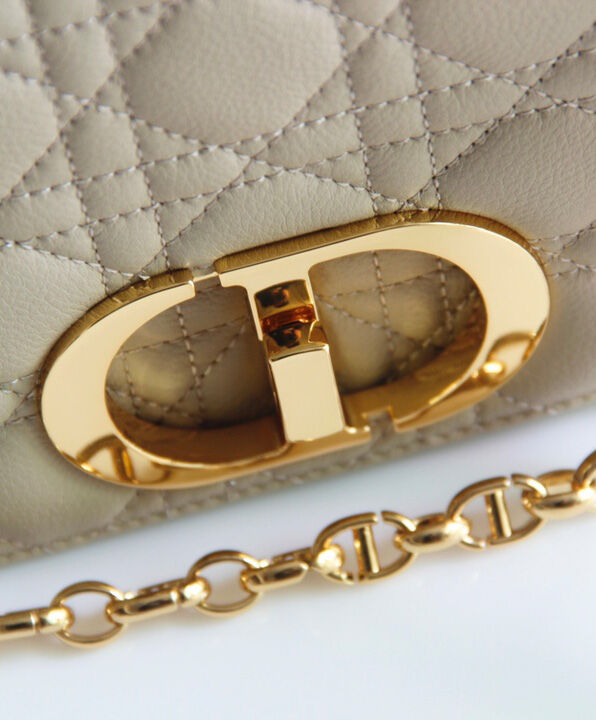 Christian Dior Large Dior Caro Bag Cream